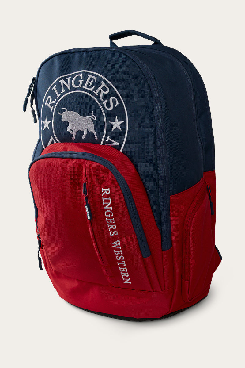 Holtze Backpack - Navy/Red