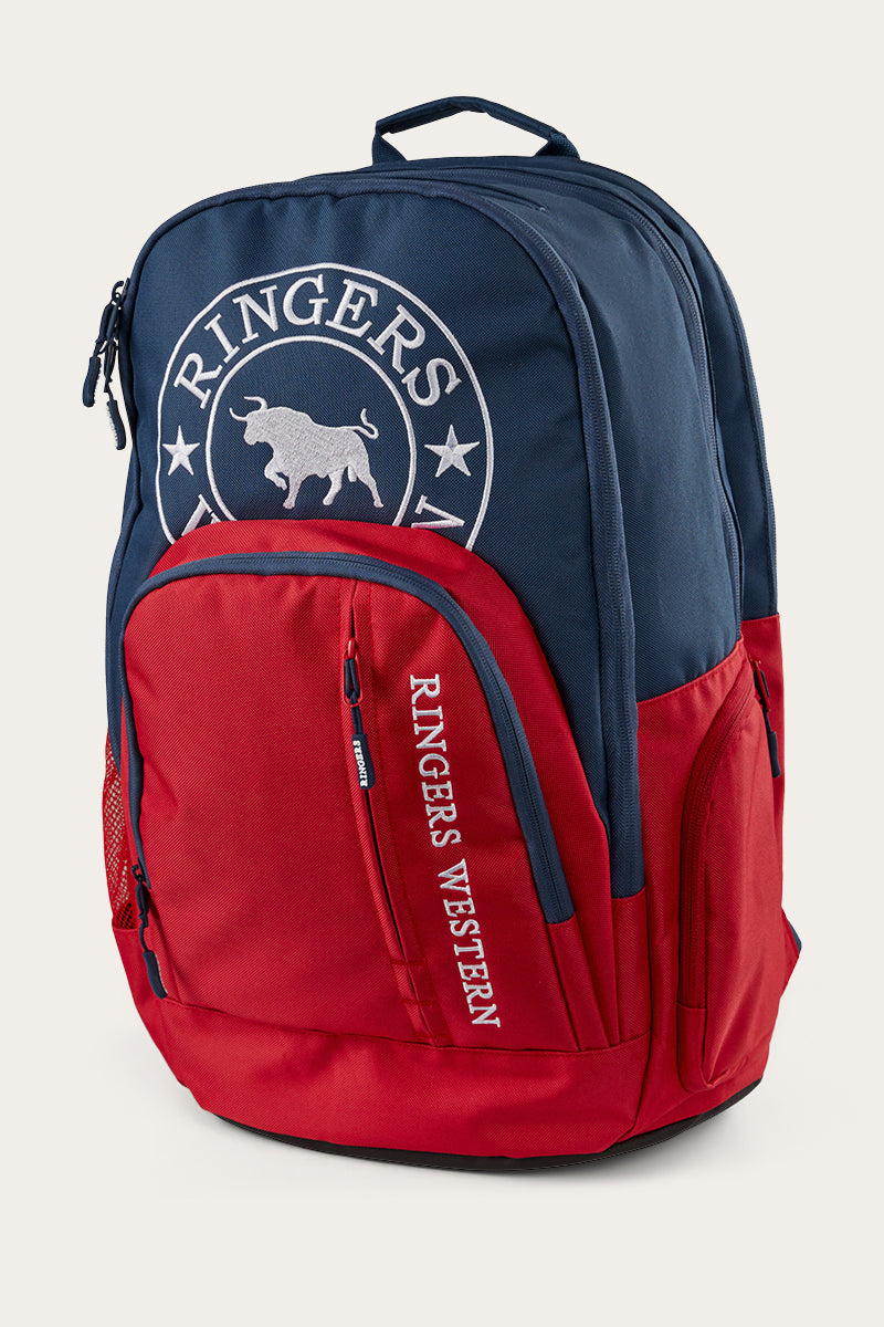 Holtze Backpack - Navy/Red