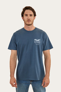 Ringers Eagle Mens Loose Fit T-Shirt - Washed Navy