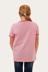 Melrose Kids Ringer T-Shirt - Pastel Pink