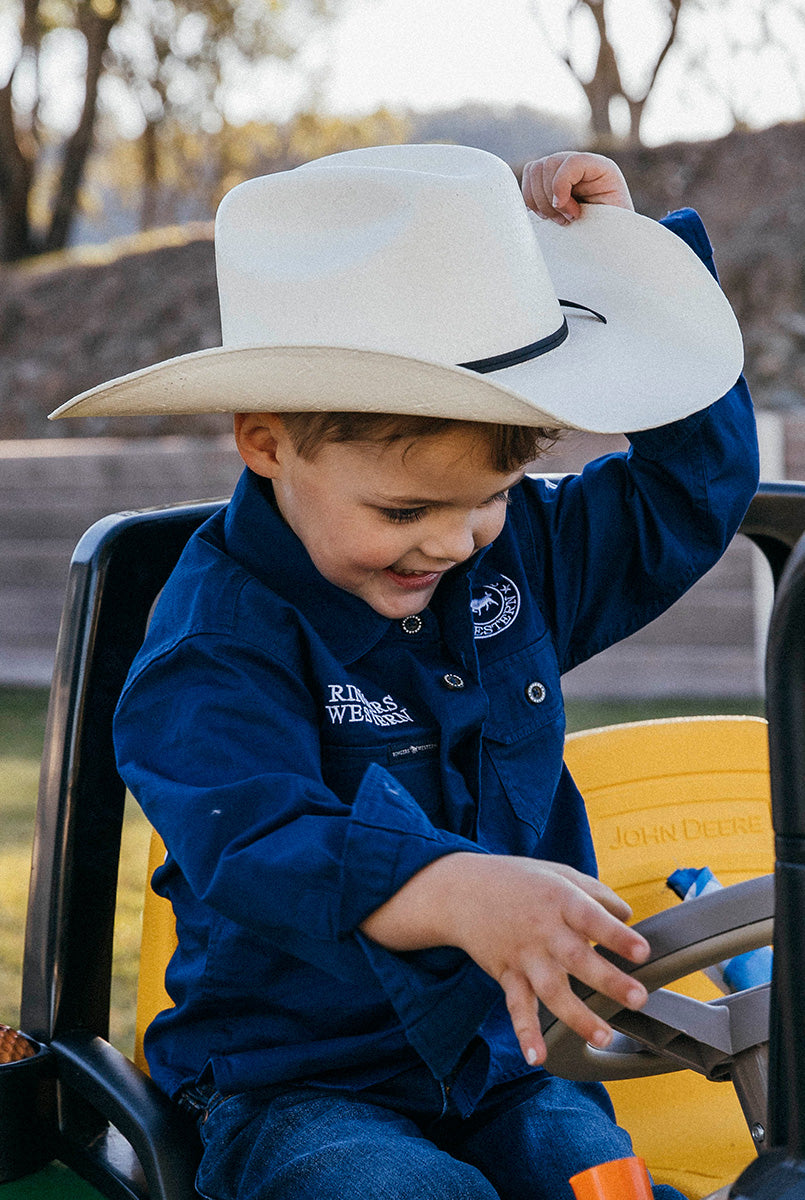 West Kids Hat - White