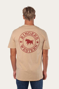 Signature Bull Mens Classic T-Shirt - Latte/Amber