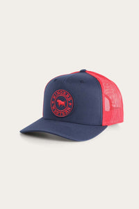 Signature Bull Trucker Navy & Red with Red & Navy Patch