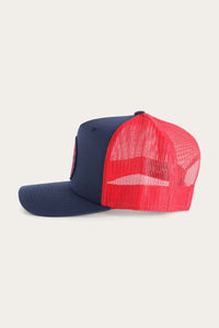 Signature Bull Trucker Navy & Red with Red & Navy Patch