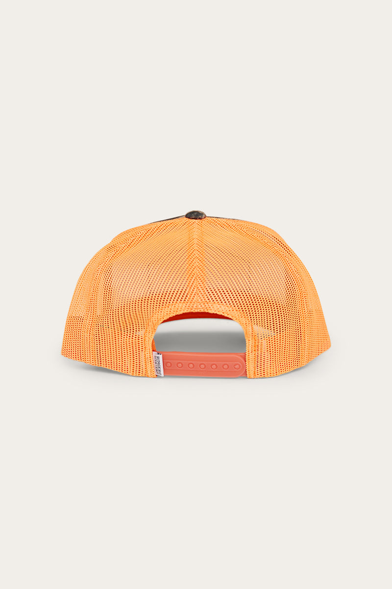 Scotty Trucker Cap - Leaf Camo/Orange