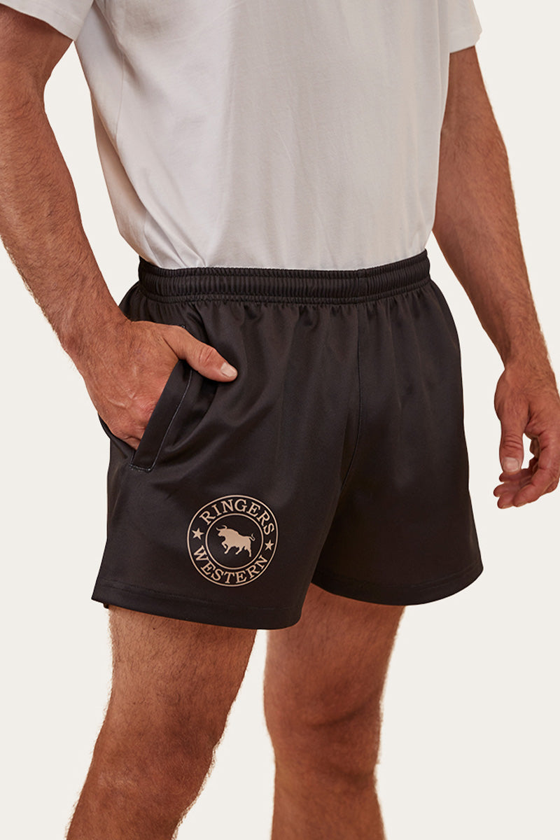 Ringers Mens Footy Short - Black