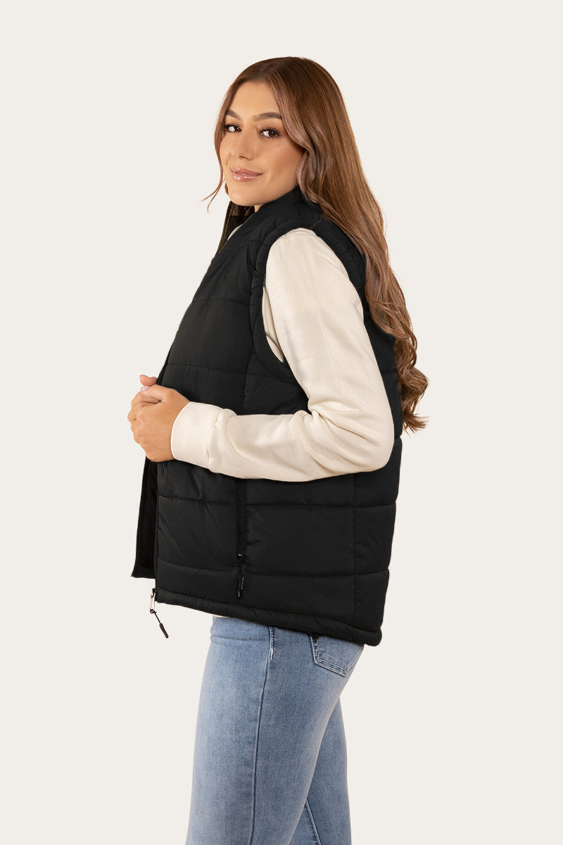 Bayside Womens Puffer Vest - Black