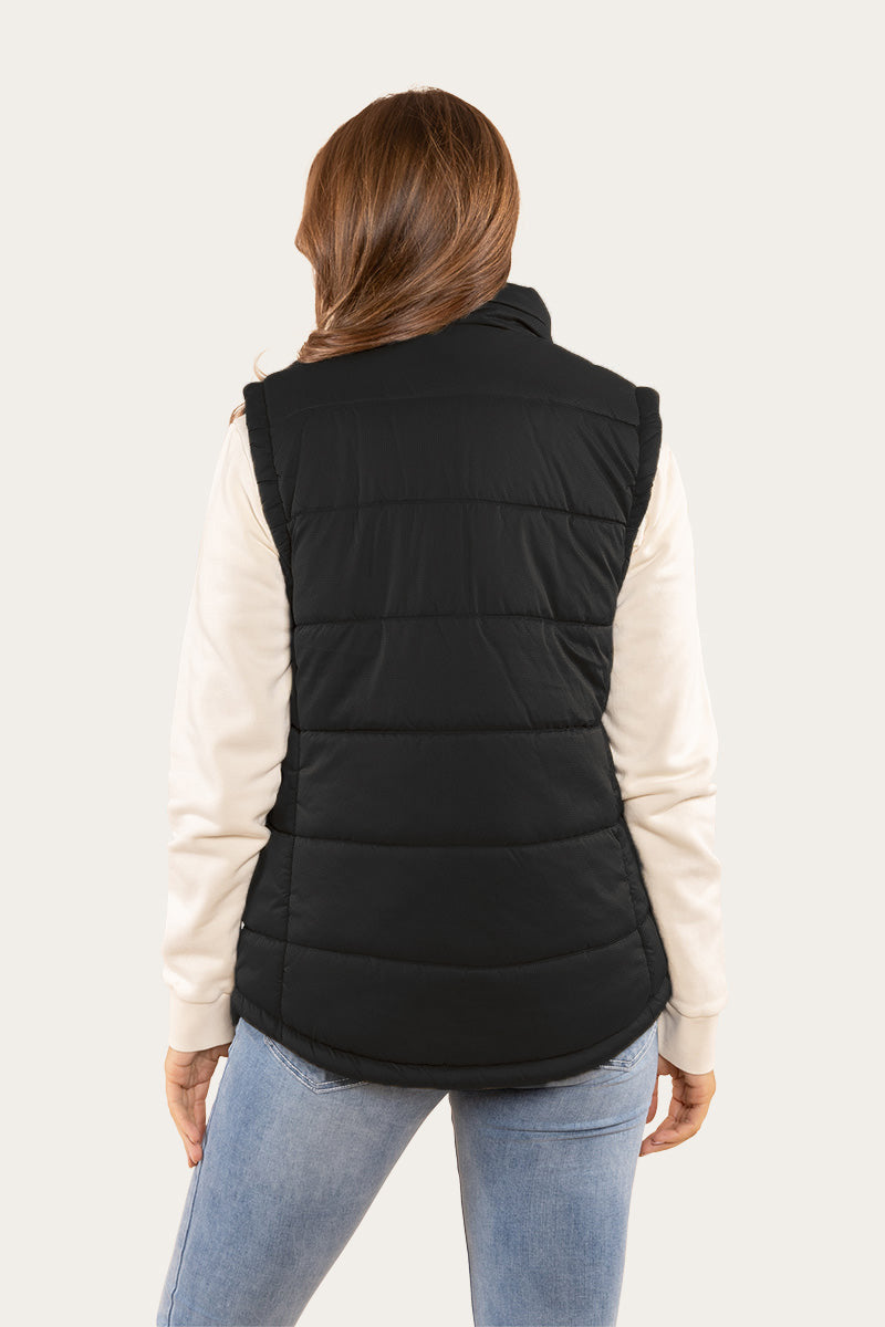 Bayside Womens Puffer Vest - Black