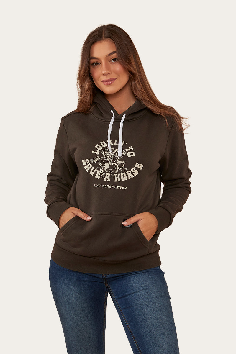 Save A Horse Womens Hoodie - Charcoal