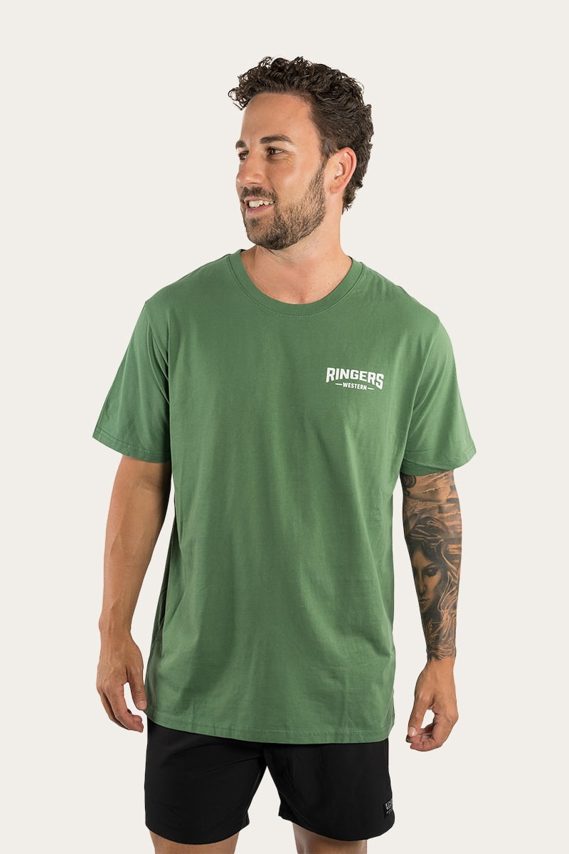 Squadron Mens Loose Fit T-Shirt - Cactus Green