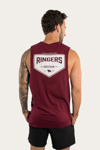 Squadron Mens Muscle Tank - Burgundy