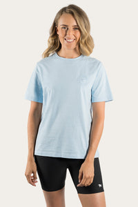 Farrah Womens Loose Fit T-Shirt - Sky Blue