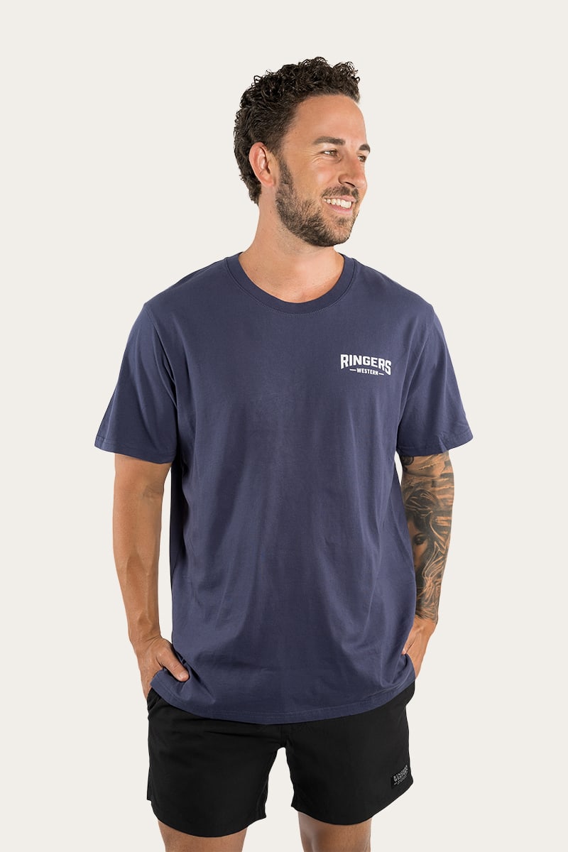 Squadron Mens Loose Fit T-Shirt - Washed Navy
