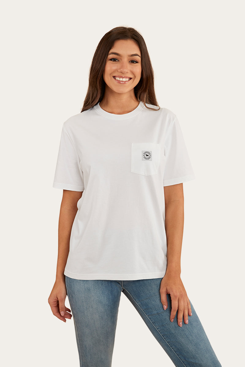 Esther Womens Loose Fit T-Shirt - White