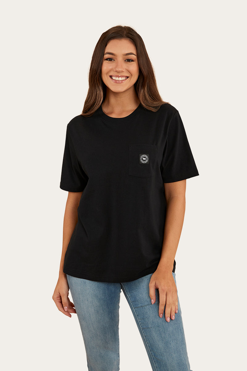 Esther Womens Loose Fit T-Shirt - Black