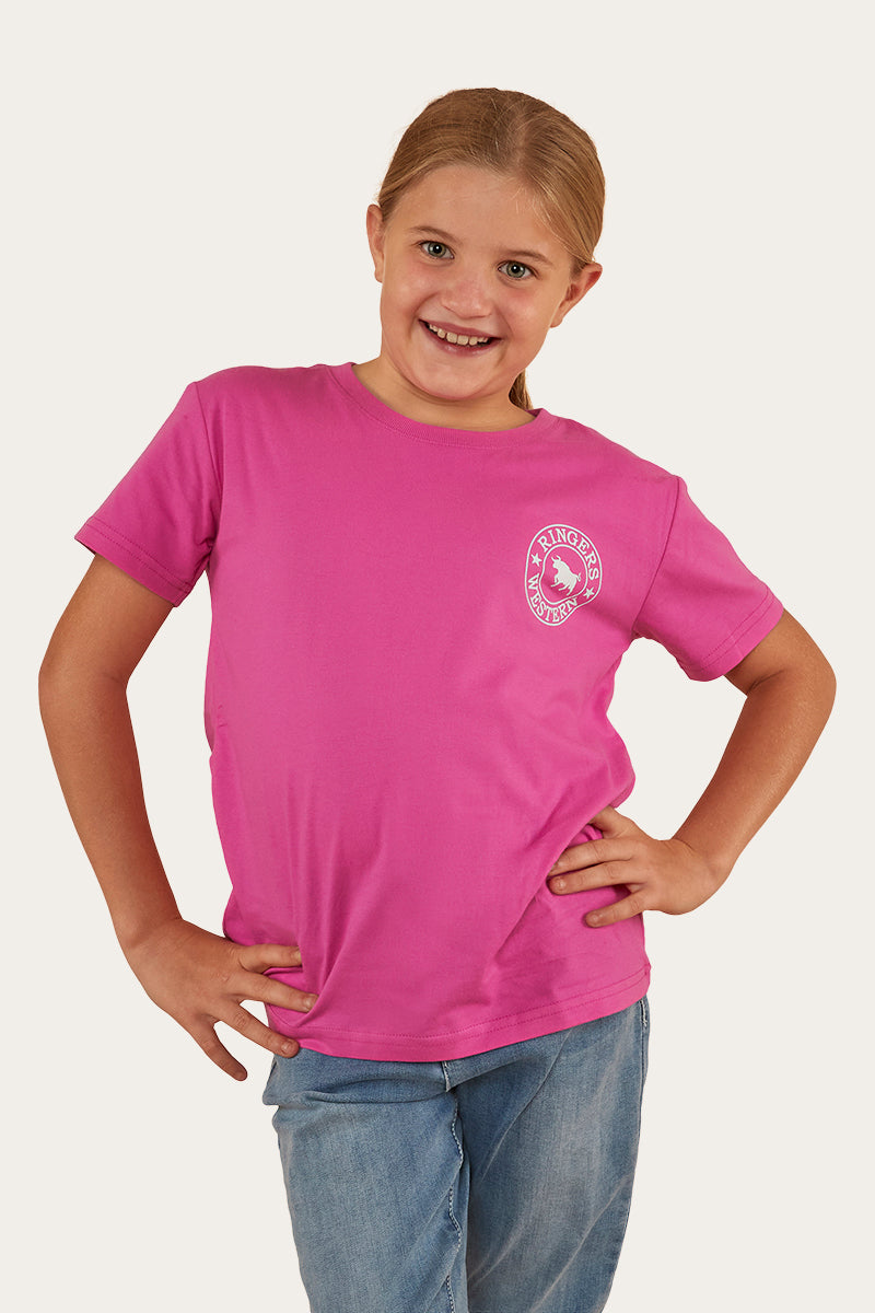 Signature Bull Kids Classic Fit T-Shirt - Candy/White