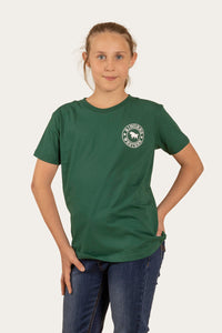 Signature Bull Kids Classic Fit T-Shirt - Emerald/White