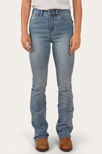 Penny Womens High Rise Bootleg Jean - Light Blue