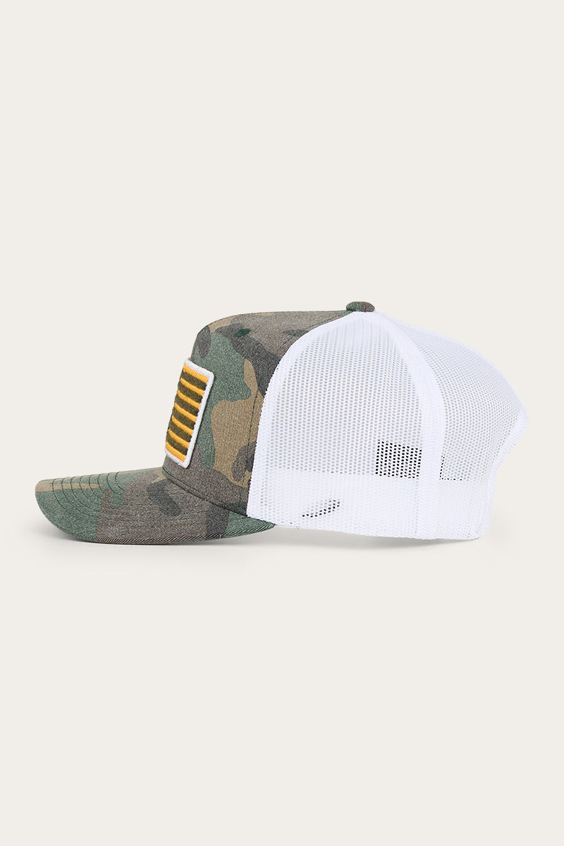 Strike Trucker Cap - Camo/Orange