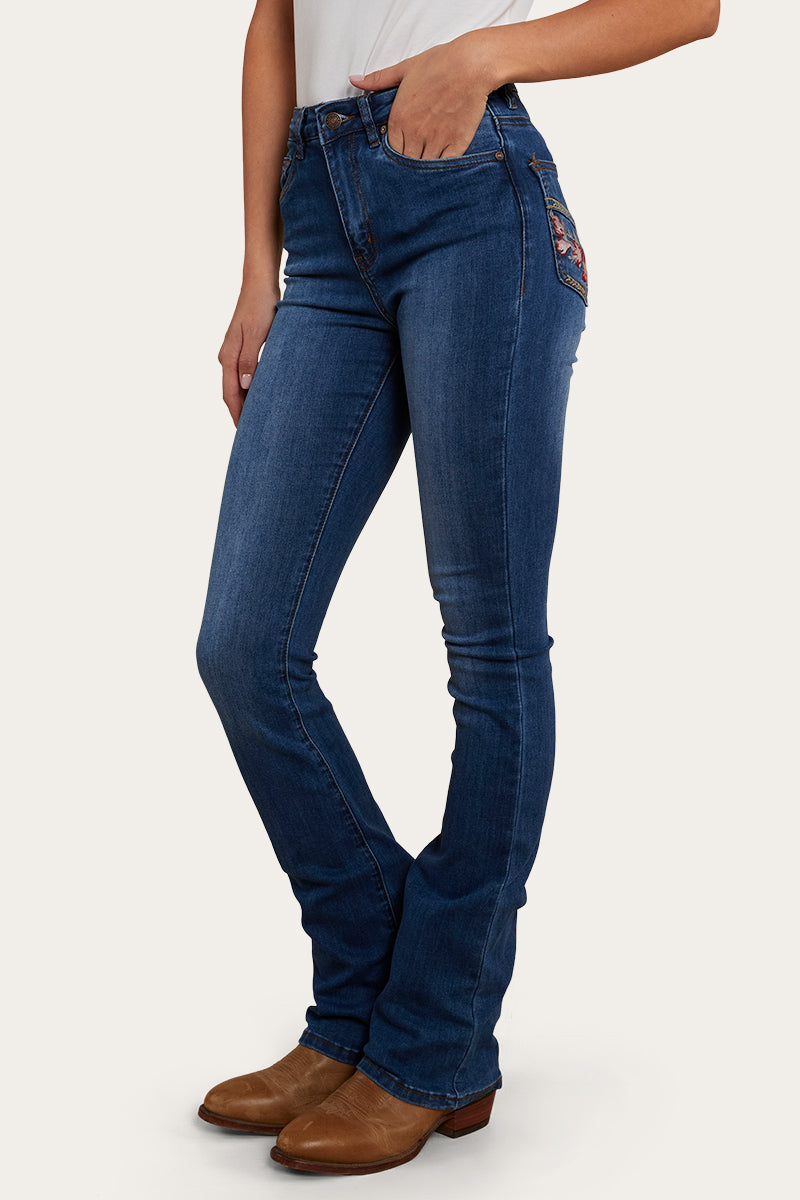 Penny Rodeo Womens High Rise Bootleg Jean - Vintage Blue