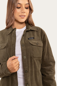 Rosewood Womens Overshirt - Military Green