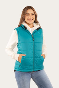 Bayside Womens Puffer Vest - Teal
