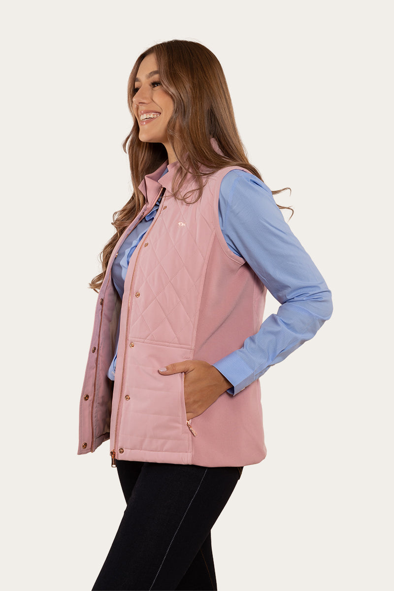 Toorak Womens Quilted Vest - Rosey