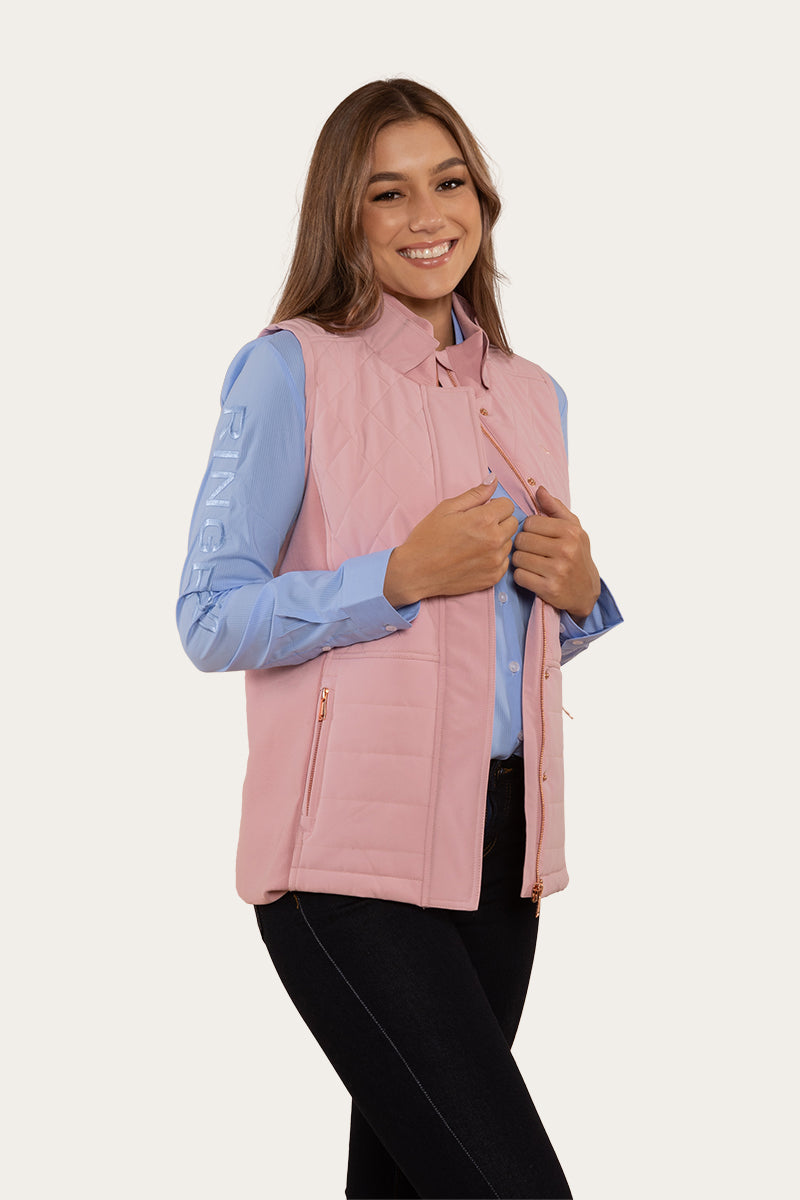 Toorak Womens Quilted Vest - Rosey