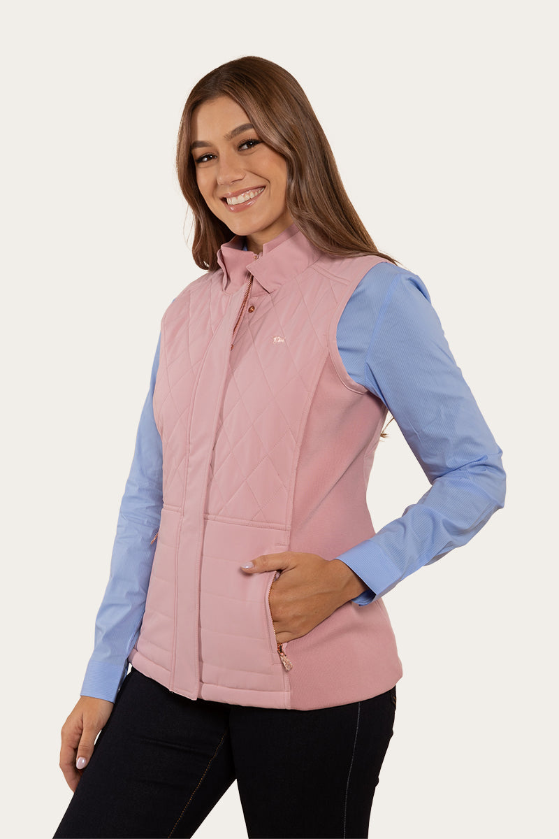 Toorak Womens Quilted Vest - Rosey