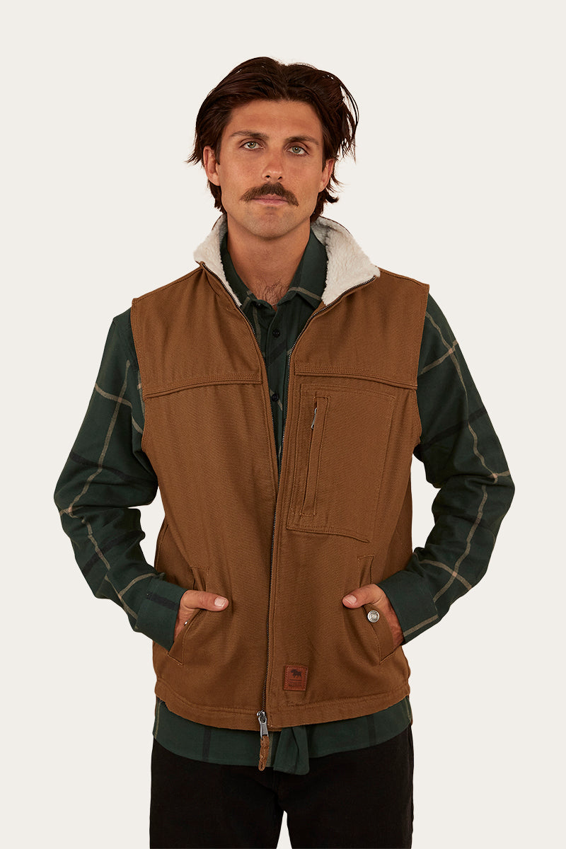 High Country Mens Vest - Tawny Brown