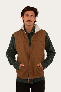 High Country Mens Vest - Tawny Brown
