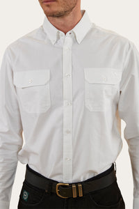 Whyalla Mens Dress Shirt - White