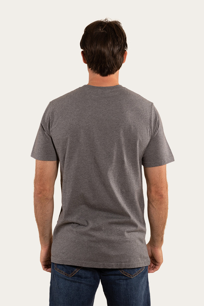 Lodge Mens Classic Fit T-Shirt - Charcoal Marle