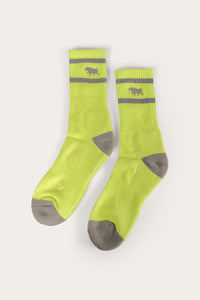 Sorrento Socks - Neon Yellow