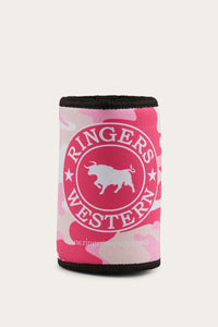 Signature Bull Stubby Cooler - Pink Camo