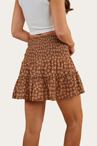 Posie Womens Mini Skirt - Toffee