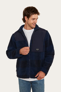 Glenrowan Mens Zip Thru Jacket - Navy