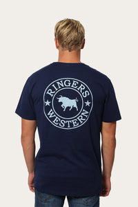 Signature Bull Mens Classic T-Shirt - Midnight/Faded Denim