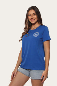 Signature Bull Womens Original Fit T-Shirt - Bright Royal/Sky Blue