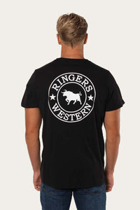 Signature Bull Mens Classic T-Shirt - Black/White
