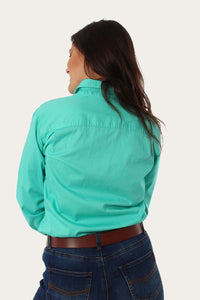 Pentecost River Womens Half Button Work Shirt - Mint