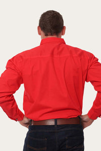 King River Full Button Work Shirt - Red