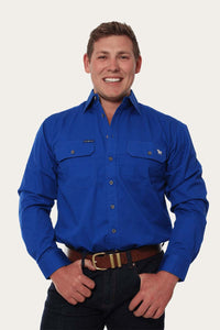 King River Full Button Work Shirt - Royal Blue