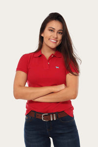 Classic Womens Polo Shirt - Red