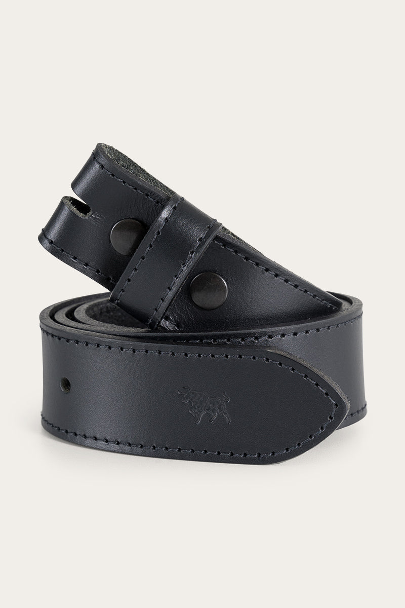 Tibbs Leather Belt Strap - Black
