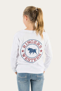 Signature Bull Kids Long Sleeve T-Shirt - White/Multi