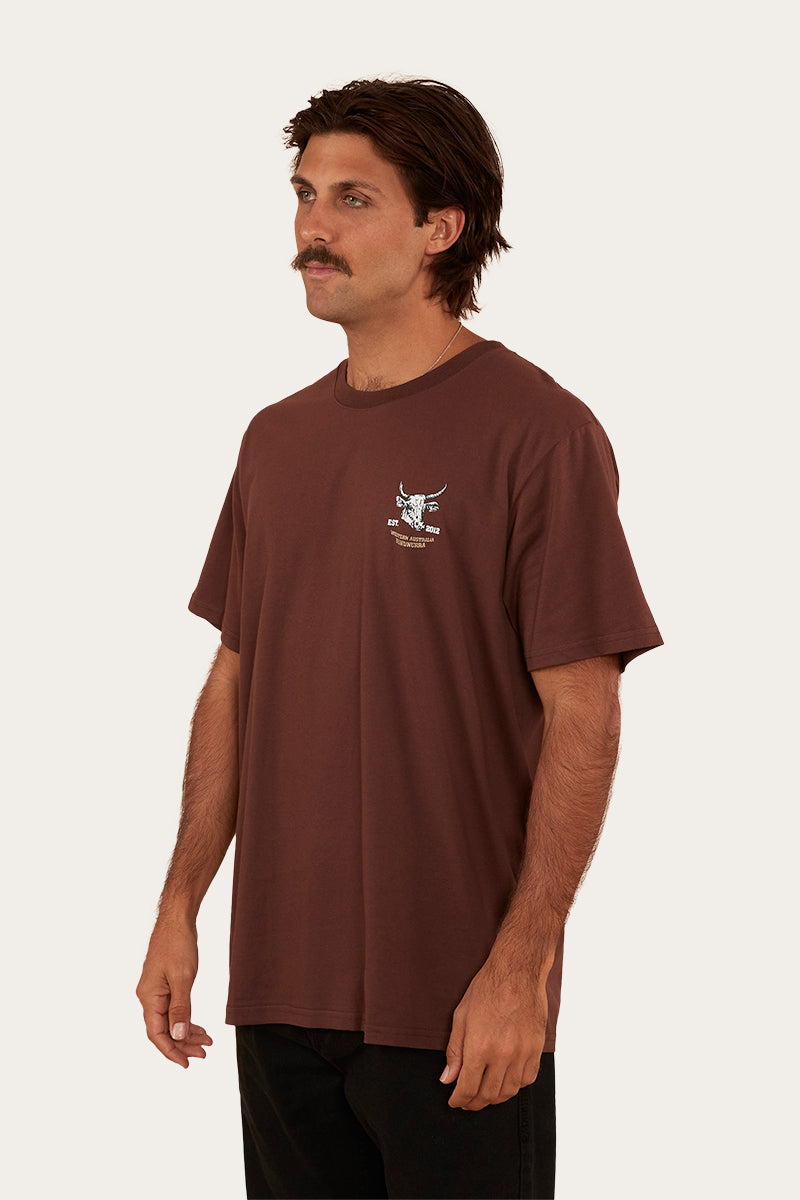 Palmerston Mens Loose Fit T-Shirt - Chocolate