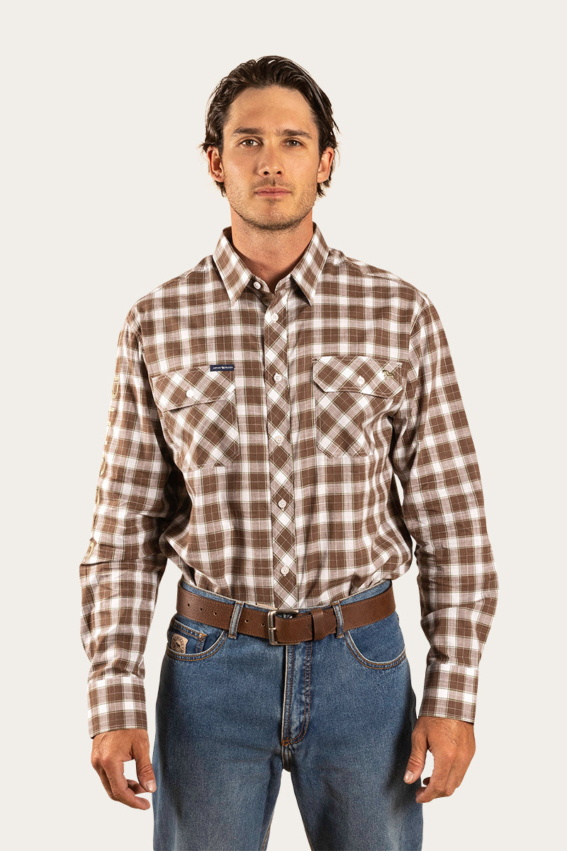 Wilson Mens Dress Shirt - Wood