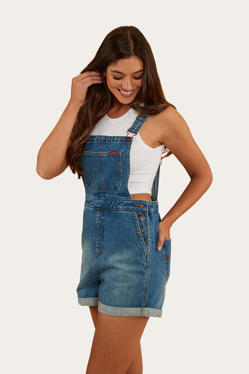 Weekender Womens Overall - Mid Wash Blue
