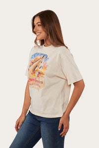 Good Times Womens Oversized T-Shirt - Vintage White